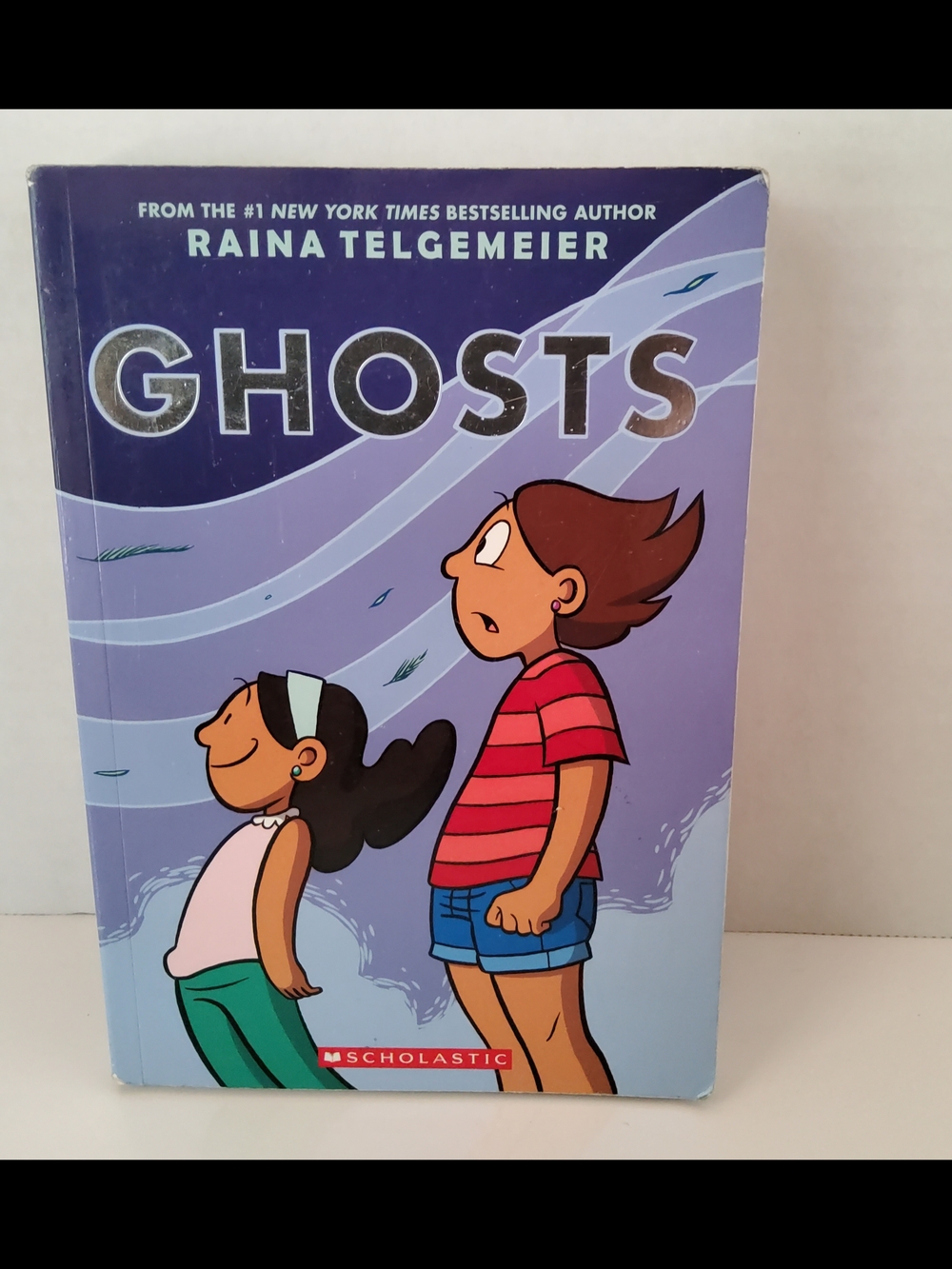 Scholastic Ghosts Graphic Novel - Purple Cover with Red and Green Accents